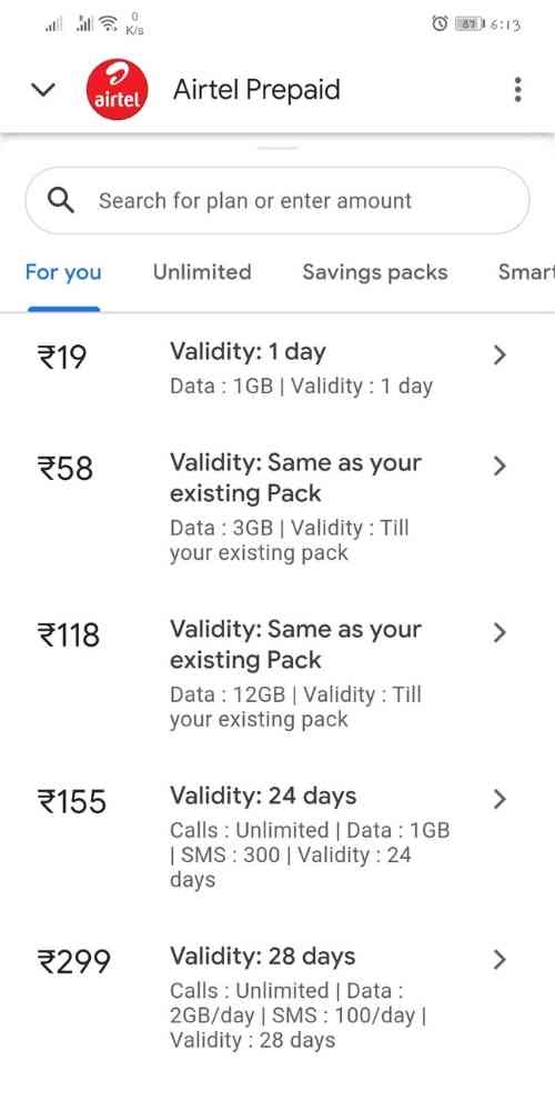 google pay se mobile recharge ka plan choose karen